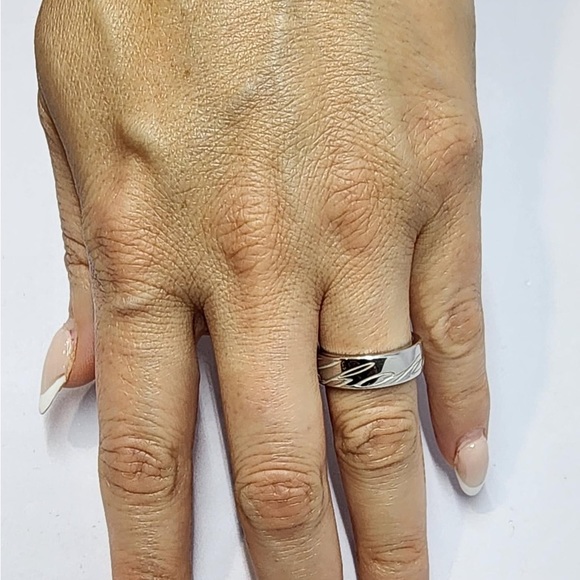 Chopard Chopardissimo Signature 18k 750 White Gold Band Ring Size 6 - Picture 7 of 7